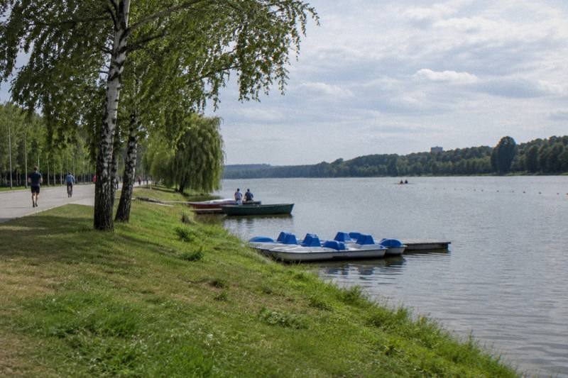Boats on Lake Malta in Poznan