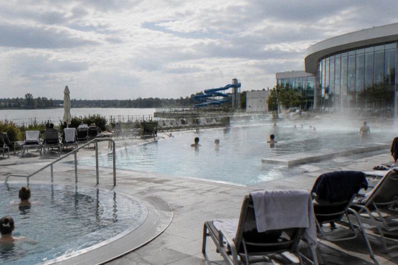 Outdoor pools at the Malta Thermal Baths in Poznan